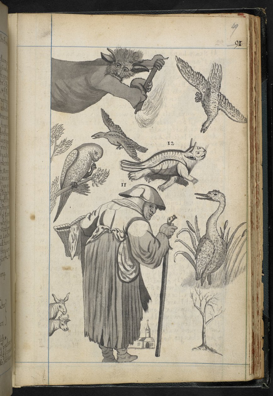 Add hozzá az MS 32496 f.49r illusztrációt "A boszorkányságról szóló diskurzus, ahogy azt Mr. Edward Fairfax fuystone-i családjában eljátszották" (metszet) alkotó: English School
