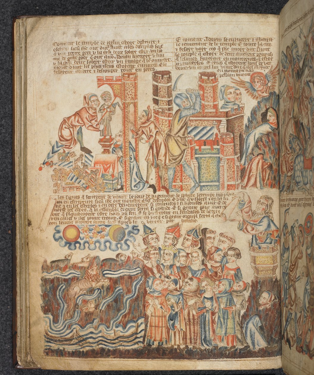 Hozzáadás. MS 47682, f.39v a „Holkham Bible Picture Book”-ból, c.1327-35 (vellum) alkotó: English School