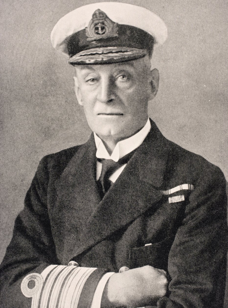 Sir Henry Bradwardine Jackson admirális, a „The War Illustrated Album deLuxe” című albumából, amely 1916-ban Londonban jelent meg alkotó: English School