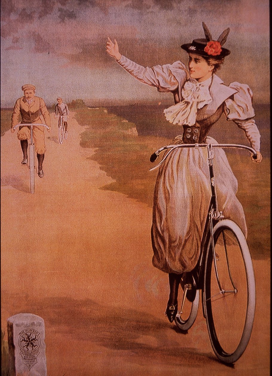 Humber kerékpárok hirdetése, 1898 körül (színes litó) alkotó: English School