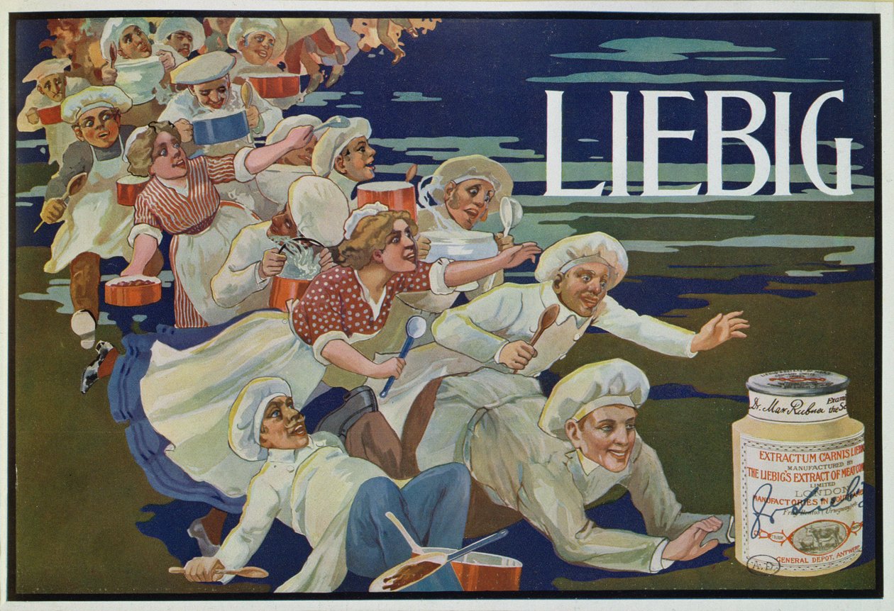 Liebig reklámja alkotó: English School