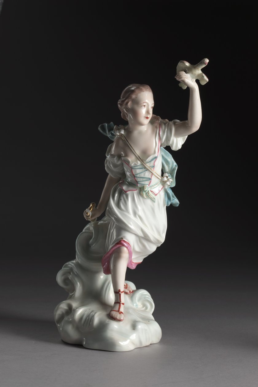 Levegő, a Derby Porcelain Factory gyártmánya alkotó: English School