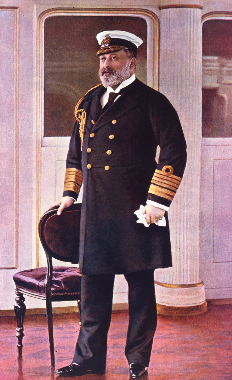 Albert Edward walesi herceg, a flotta tiszteletbeli admirálisa, 1898 alkotó: English School