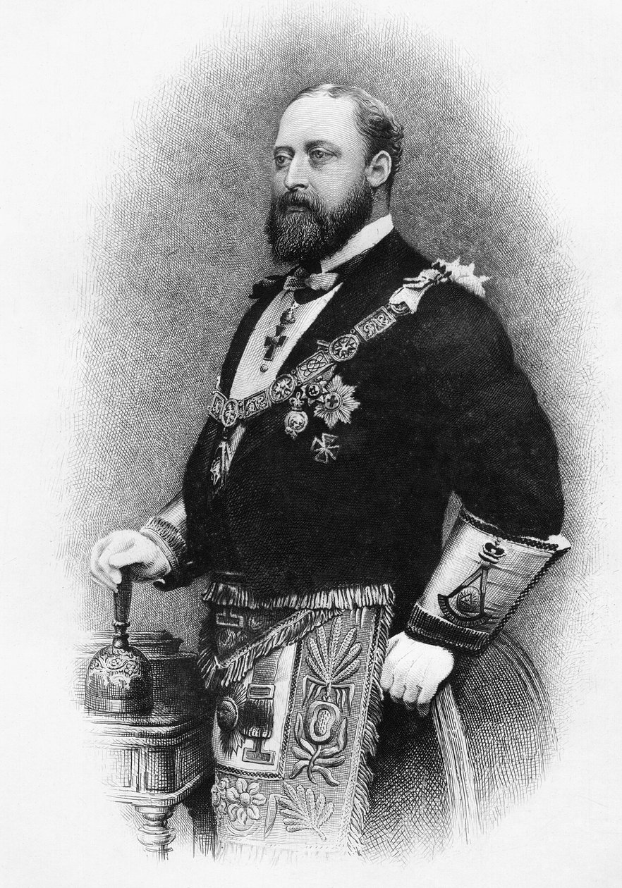 Albert Edward, walesi herceg, a „The History of Freemasonry, I. kötet”-ből, Thomas C. Jack kiadója, London, 1883 alkotó: English School