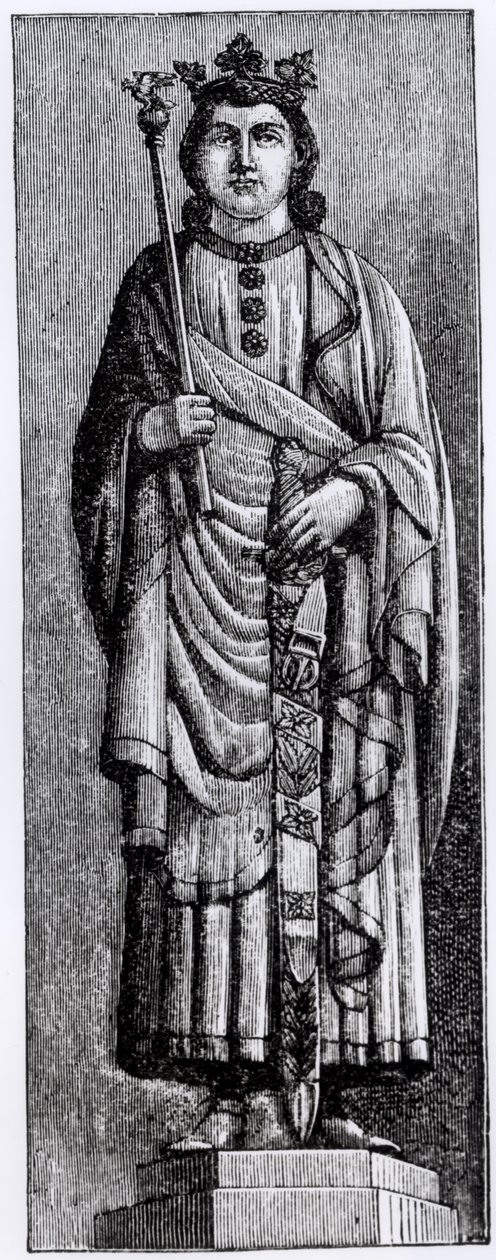 X. Alfonso (1221-84) „Bölcs”, Kasztília királya, illusztráció a „Tudomány és irodalom a középkorban és a reneszánszban” című könyvből, írta és metszett Paul Lacroix, 1878 alkotó: English School