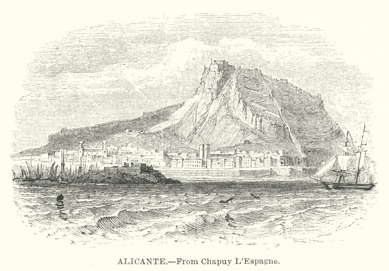 Alicante (metszet) alkotó: English School