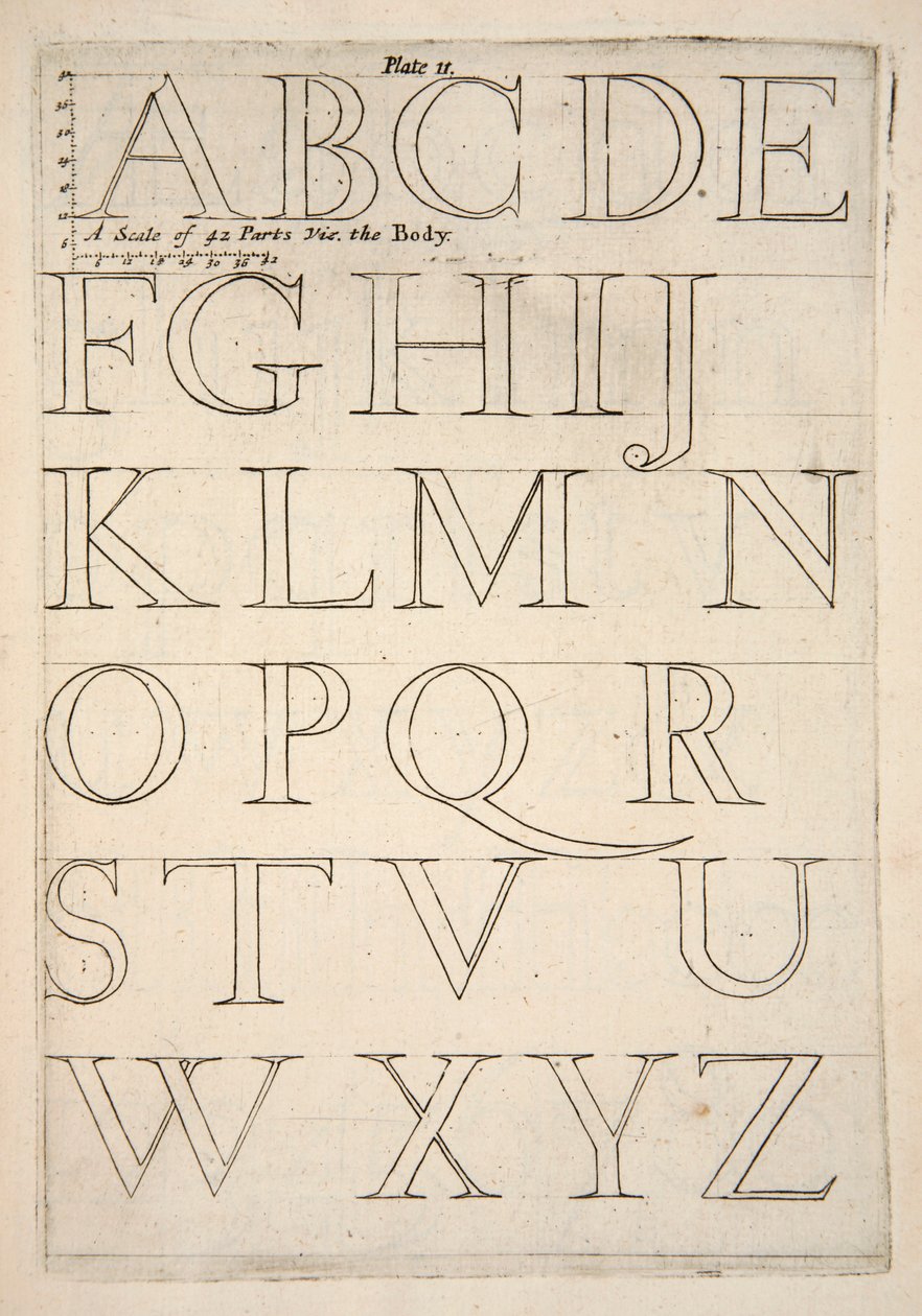 Ábécé mintalap, kocsma. 1683-as metszet. alkotó: English School
