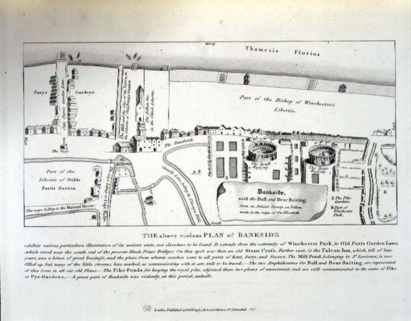 Bankside Erzsébet-kori terve, kocsma. írta: Robert Wilkinson alkotó: English School