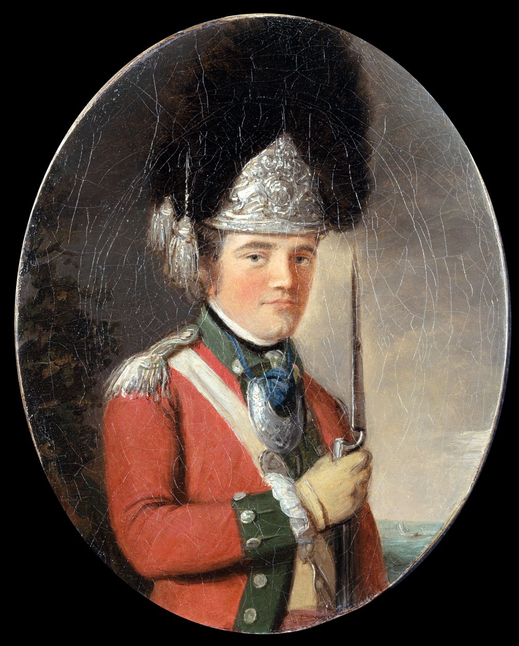 A gránátos század tisztje, 63. gyalogezred, 1775 körül alkotó: English School