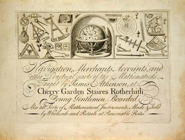 Egy korai londoni kereskedelmi kártya, 1720 körül (litho) alkotó: English School