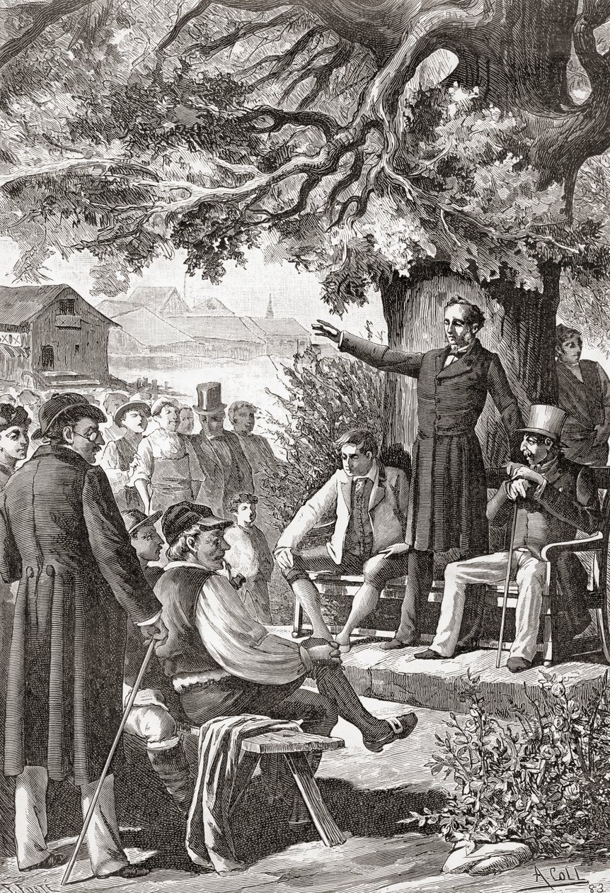 A svájci szövetségi közgyűlés korai ülése, Svájc alkotó: English School