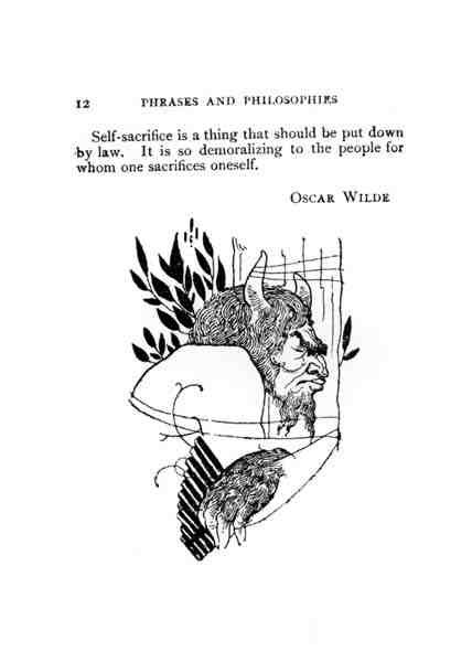 Részlet a „Phrases and Philosophies” című filmből, Oscar Wilde (1854-1900) (litho) (f/w fotó) alkotó: English School