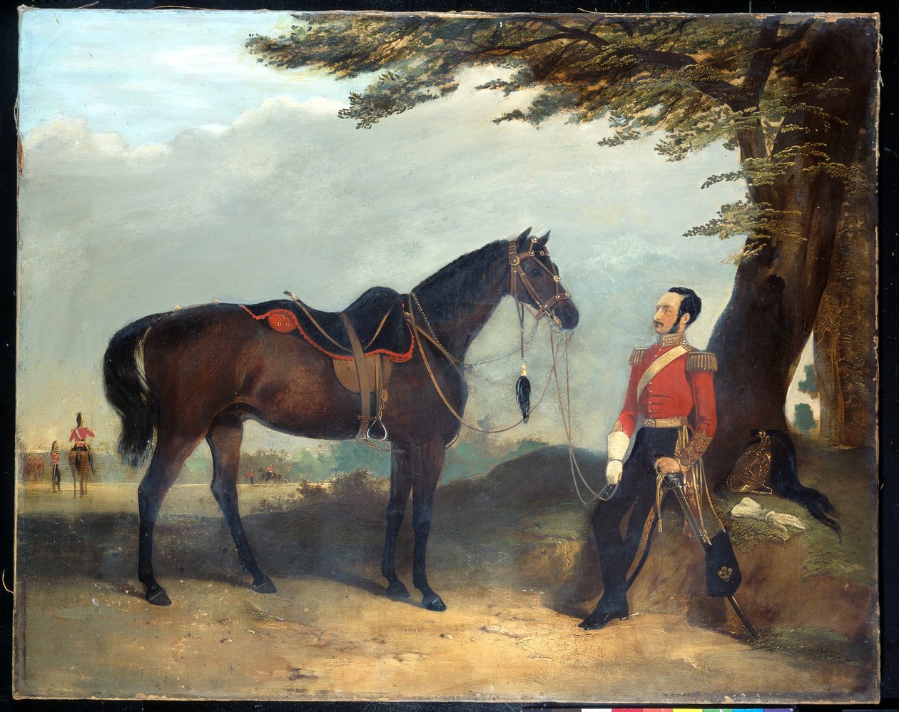 A Dragoon Gárda 3. Ezredének azonosítatlan tisztje, 1850 körül alkotó: English School