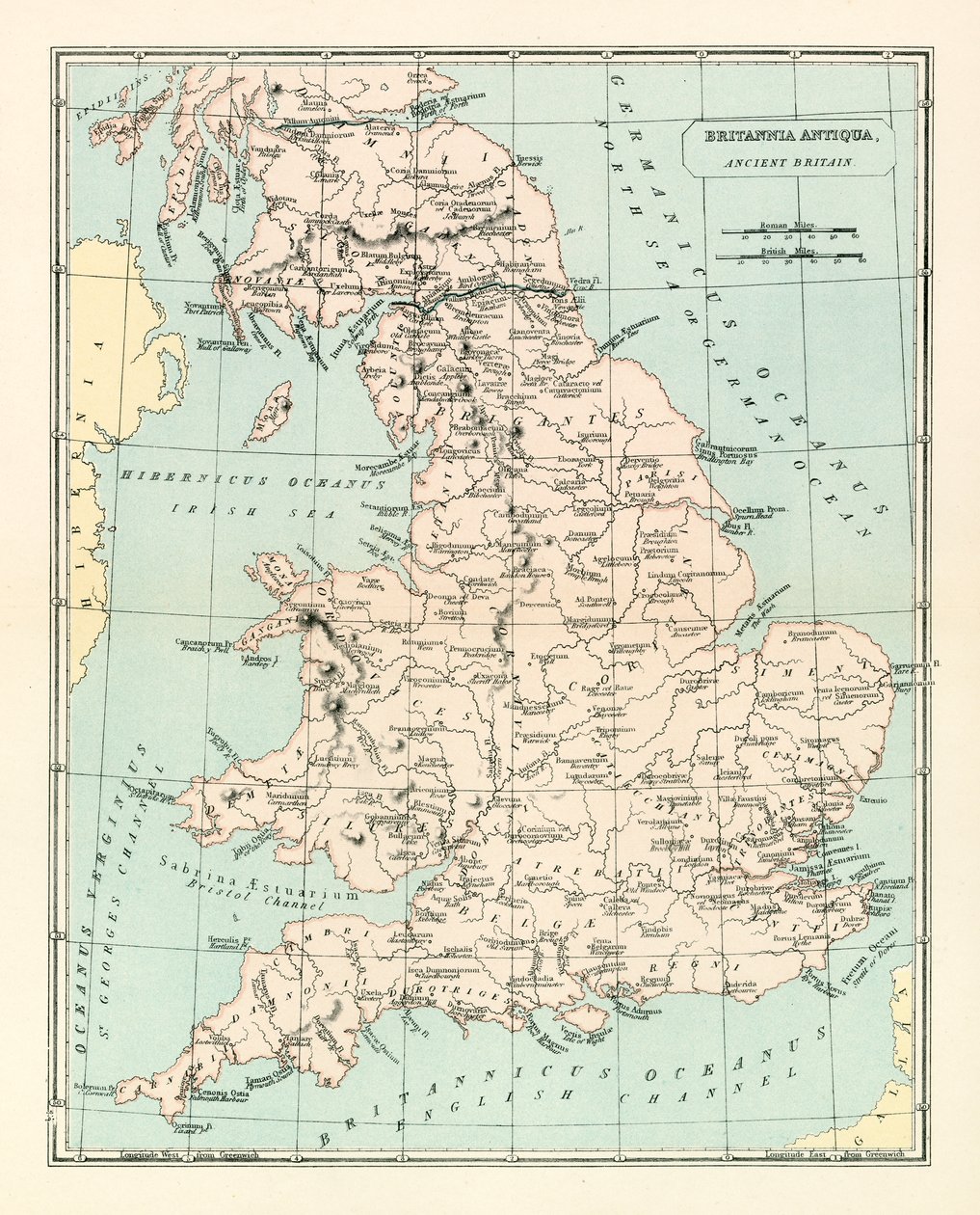 Ősi Britannia (színes litográfia) alkotó: English School