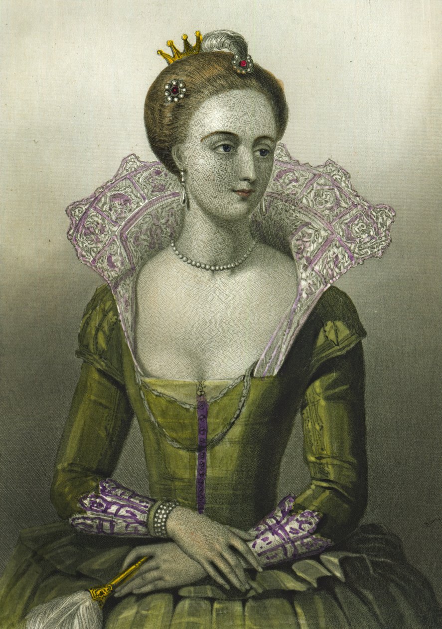 Anne dán, I. Jakab brit királynő hitvese, 1856 alkotó: English School