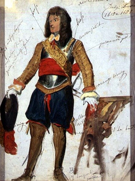 Páncél (1615 körül) a párizsi Louvre Múzeumban, 1850 körül (akvarell és gouache papíron) alkotó: English School