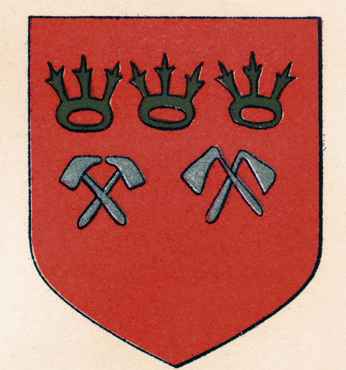 Kölni szabadkőműves fegyverei, a The History of Freemasonry II. kötetéből, Thomas C. Jack kiadója, London, 1883 alkotó: English School