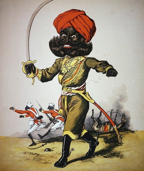 „Army and Navy Drolleries”, Seccombe őrnagy illusztrációja, Frederick Warne & Co., 1875 körül (színes litó) alkotó: English School