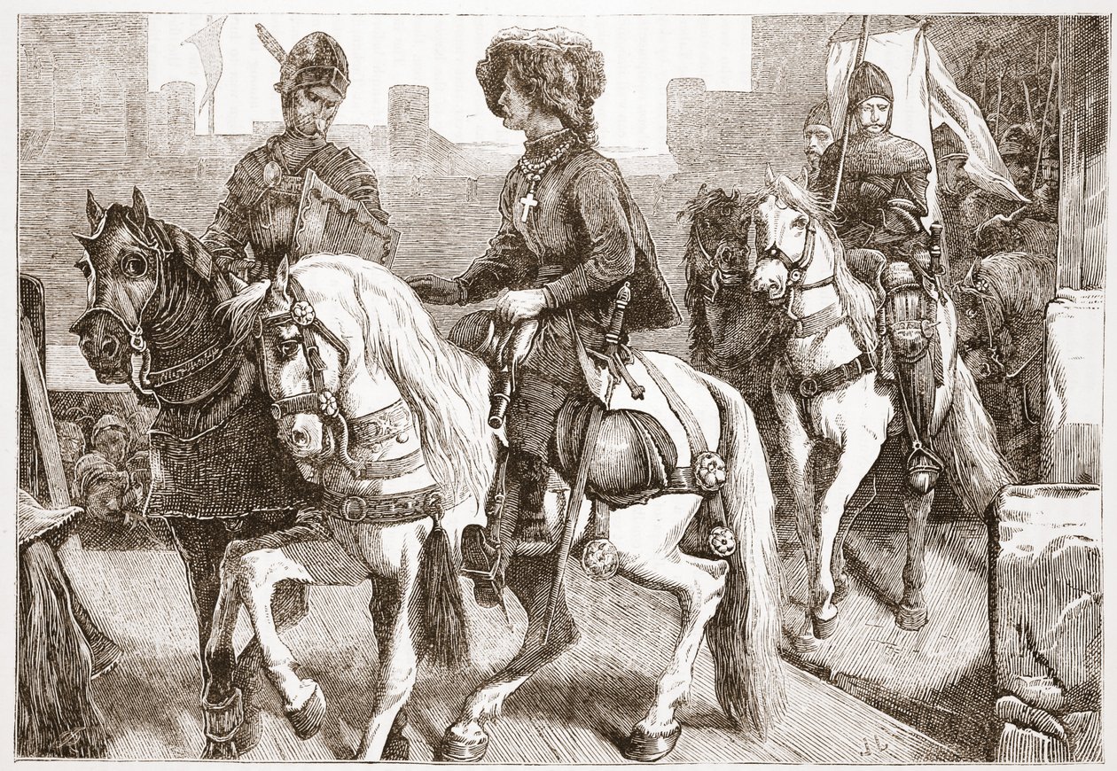 A huszita képviselők érkezése Bázelbe, illusztráció: James Aitken Wylie (1808-1890) A protestantizmus története című könyvéből, pub. 1878 alkotó: English School