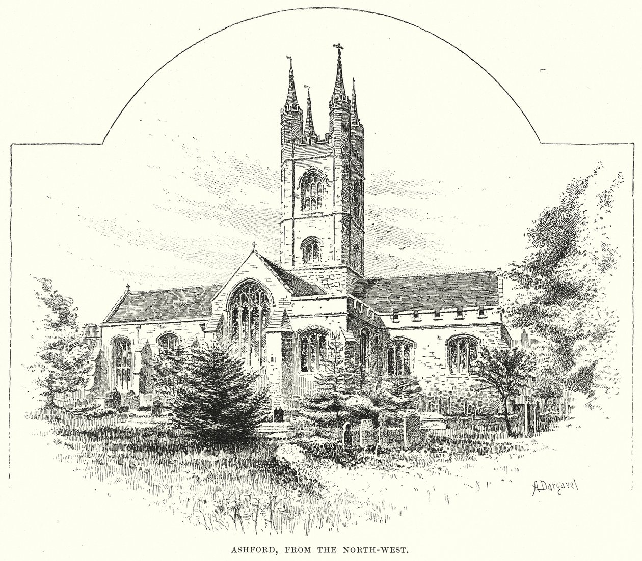 Ashford, északnyugatról (metszet) alkotó: English School