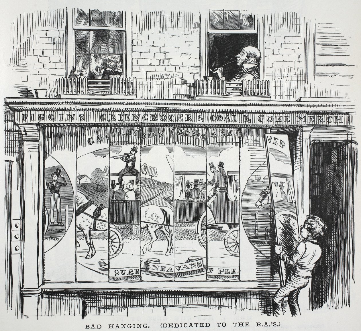 Bad Hanging (az R.A.-knak szentelve), illusztráció a Punchtól alkotó: English School