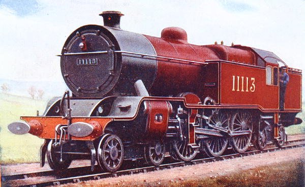 A London Midland and Scottish Railway „Baltic” című kötete, illusztráció G. Gibbard Jackson „The Book of the Locomotive” című művéből, 1924-ben (színes litó) alkotó: English School