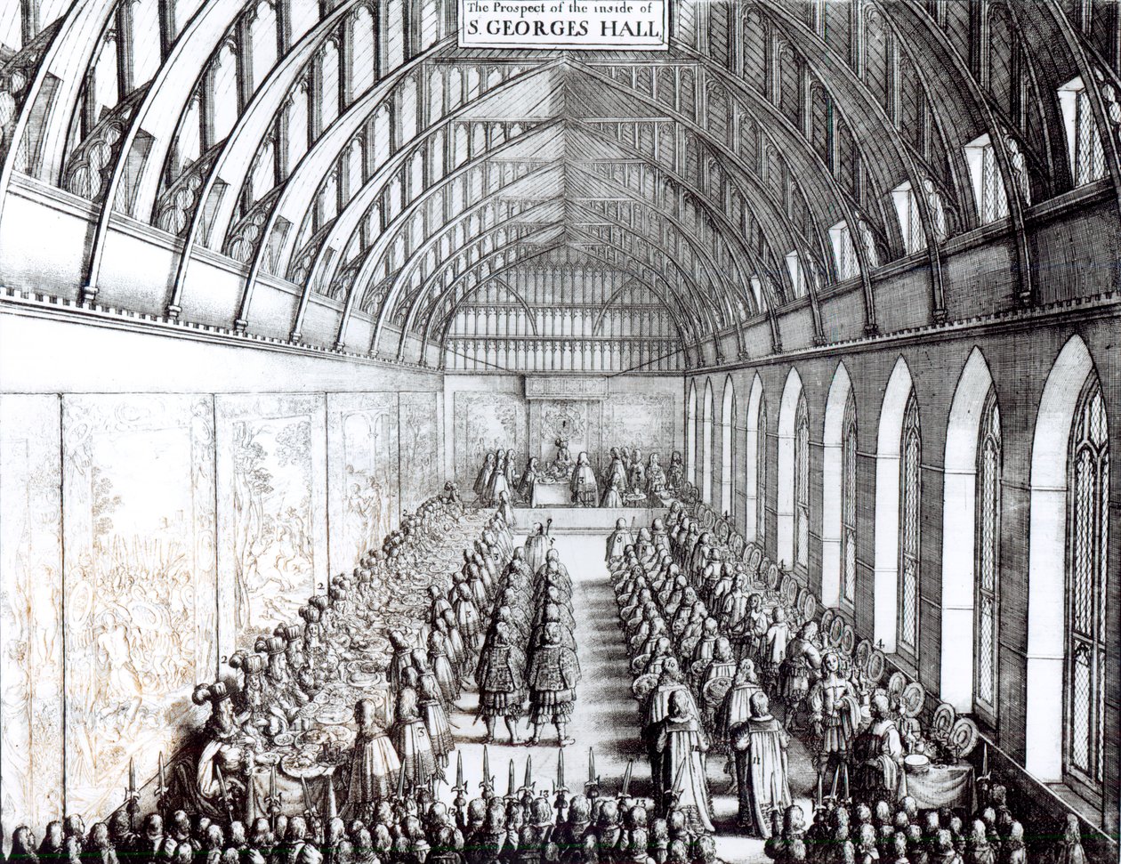 Károly (1630-85) bankettje a windsori kastély St. George