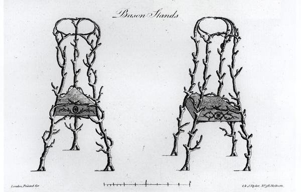 Bason Stands (Groteszk építészet vagy vidéki szórakozás), William Wright alkotó: English School