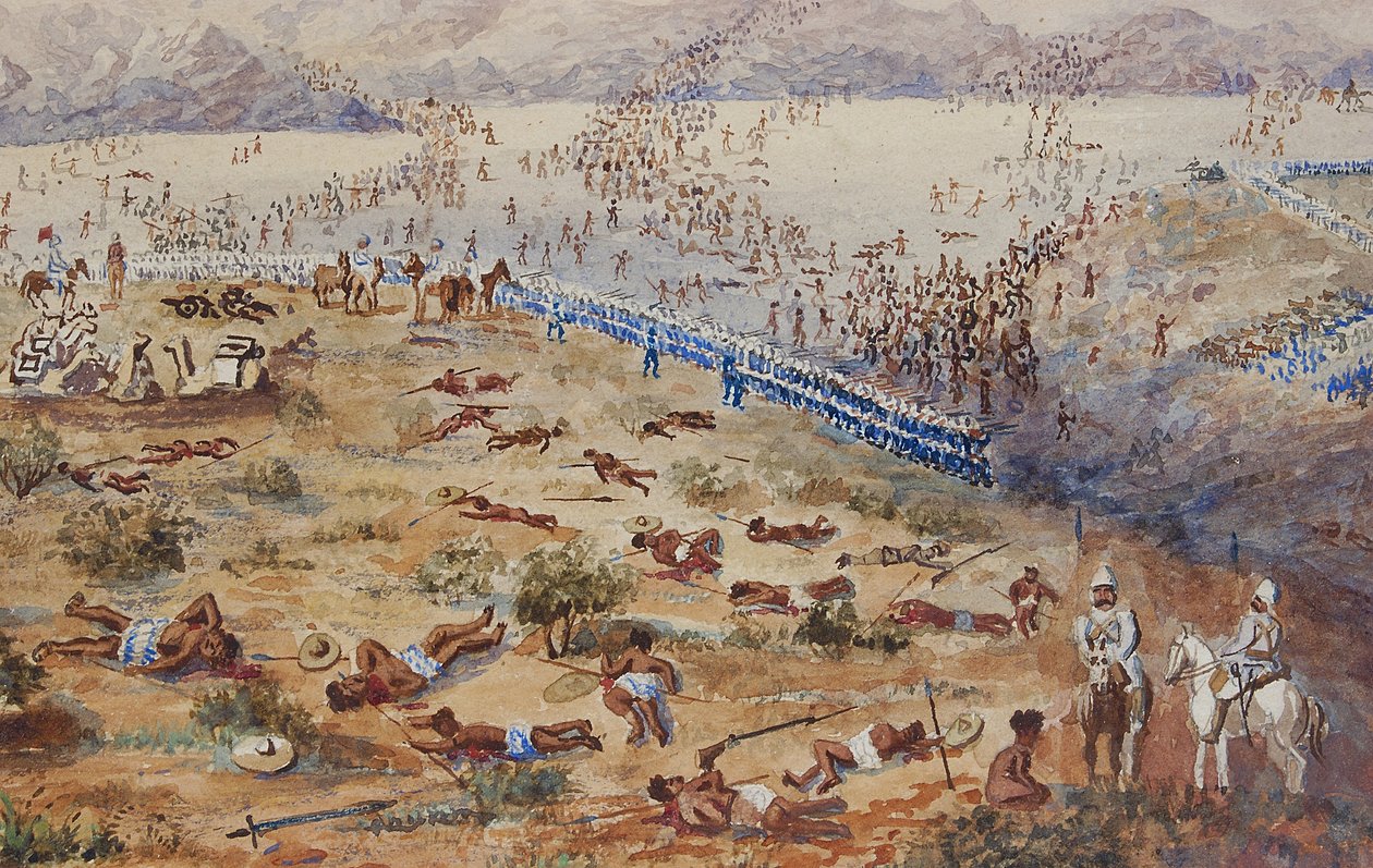 Battle of Tamai, 1884 alkotó: English School