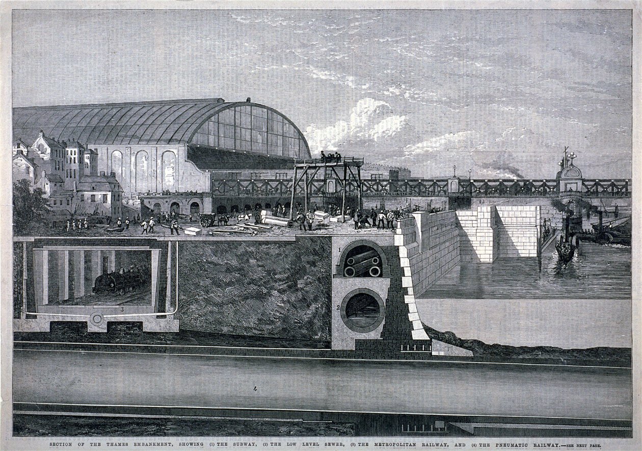 Bazalgette, Temze töltése, 1867 alkotó: English School