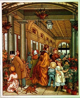 Bedford Conservatories, könyvillusztráció (színes litográfia) alkotó: English School