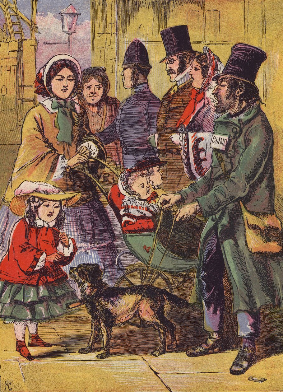 Vak koldus (színes litográfia) alkotó: English School