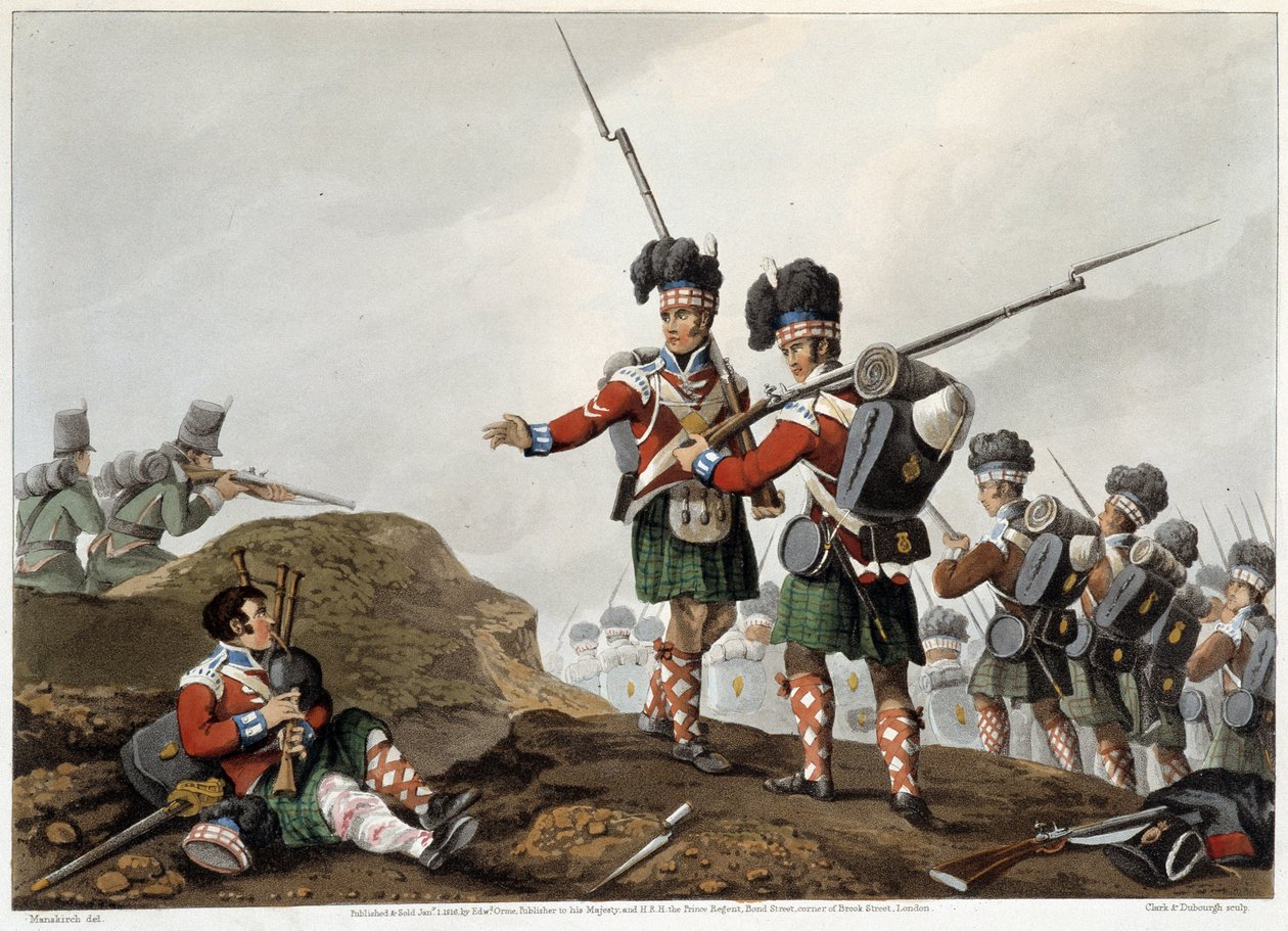 Bátorság a "" Történelmi, katonai és haditengerészeti anekdotákban és incidensekben, amelyek Nagy-Britannia és szövetségeseik fegyvereihez érkeztek, Waterloo-ban végződve" Edward Orme. Ill.: Fry, Sutherland, Clark, Dubourg, W.Heart, JA, Atkinson... Szerk.  alkotó: English School