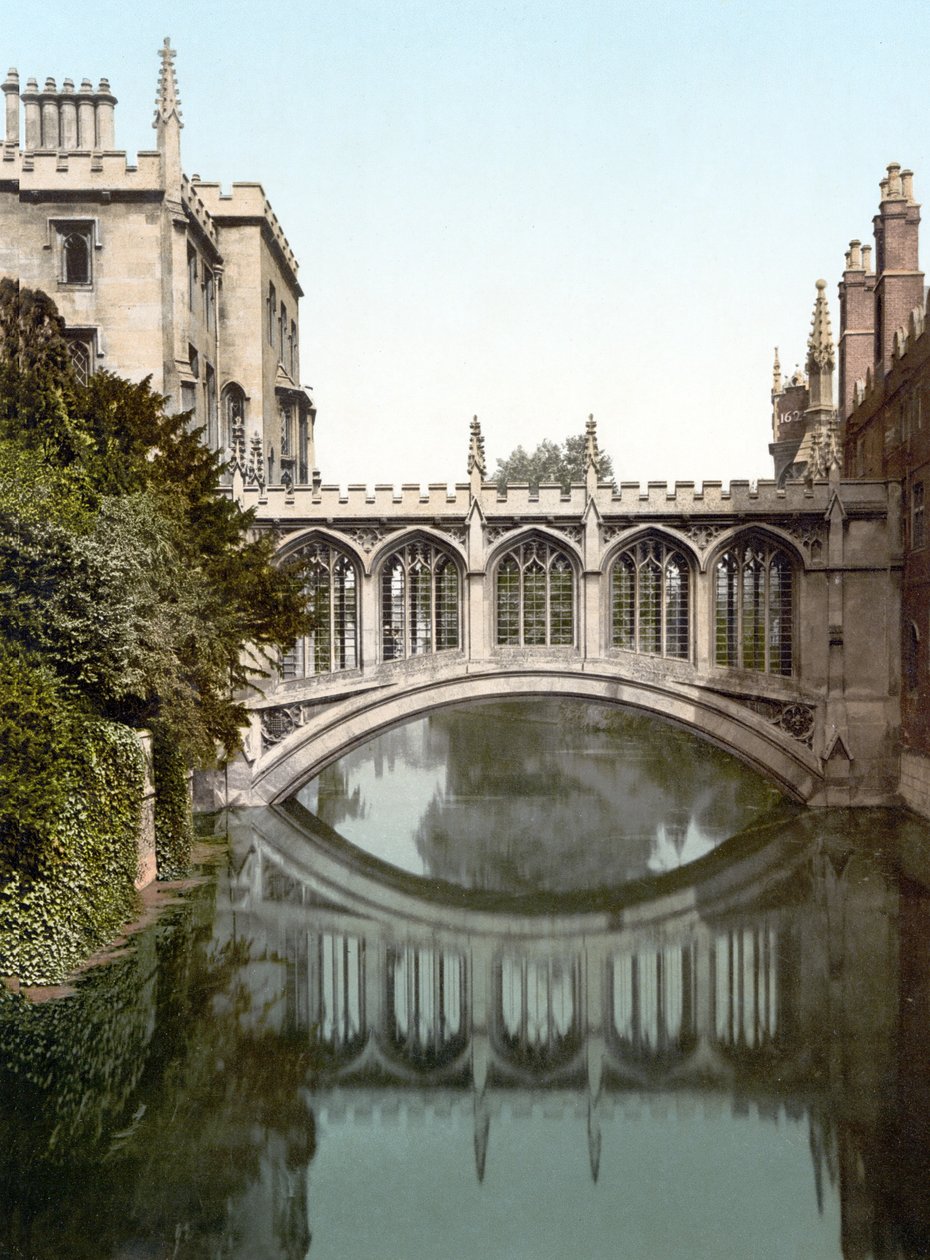 Sóhajok hídja, Cambridge (kézzel színezett fotó) alkotó: English School