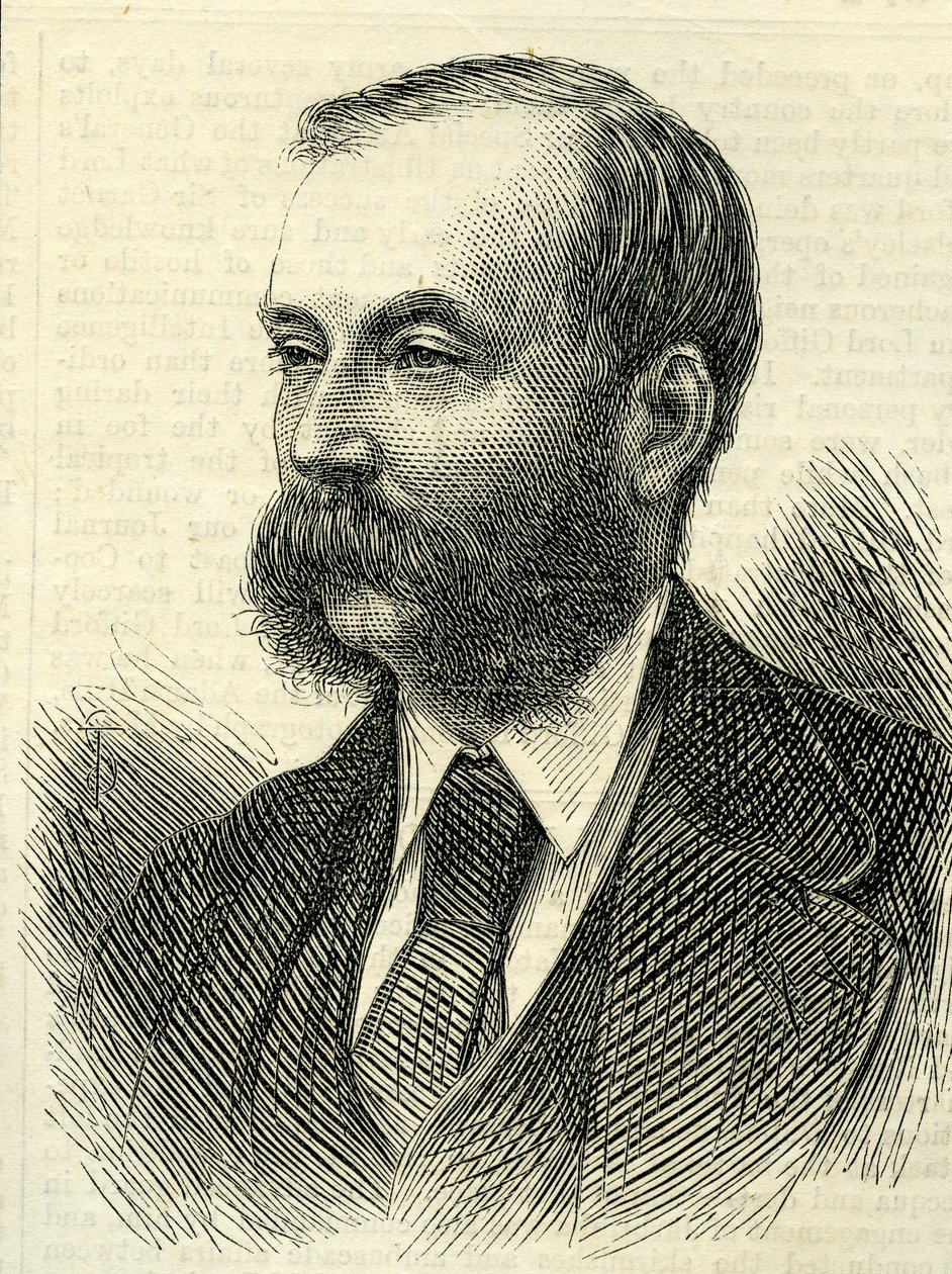 dandártábornok, Sir Archibald Alison, 2. baronet (1826-1907) a The Illustrated London News-tól, 1874. április 18. alkotó: English School