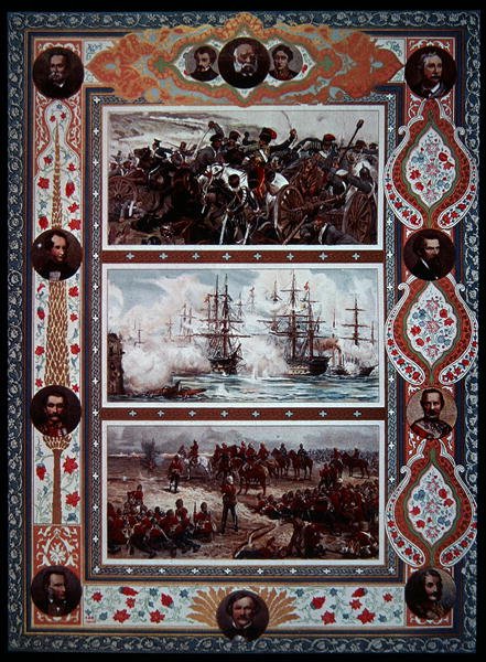 British Victories, Land & Sea (búr háború, Krím stb.), az Illustrated London News címlapja alkotó: English School