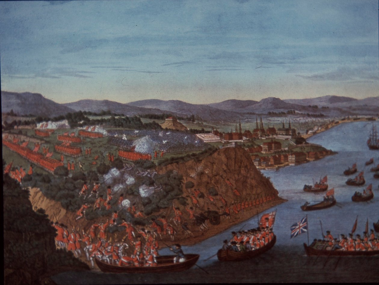 A britek 1759-ben elfoglalják a franciáktól a kanadai Quebecet alkotó: English School