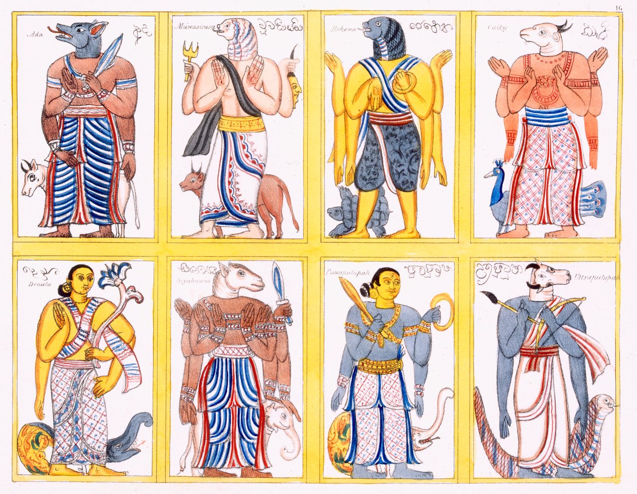Buddhista istenségek, Edward Upham: A buddhizmus története és tana, 1829 alkotó: English School