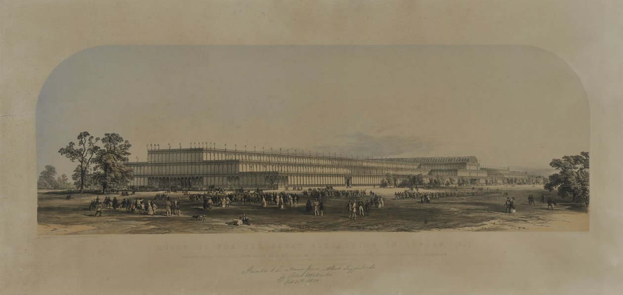 Épület a nagy londoni kiállításhoz, 1851 alkotó: English School