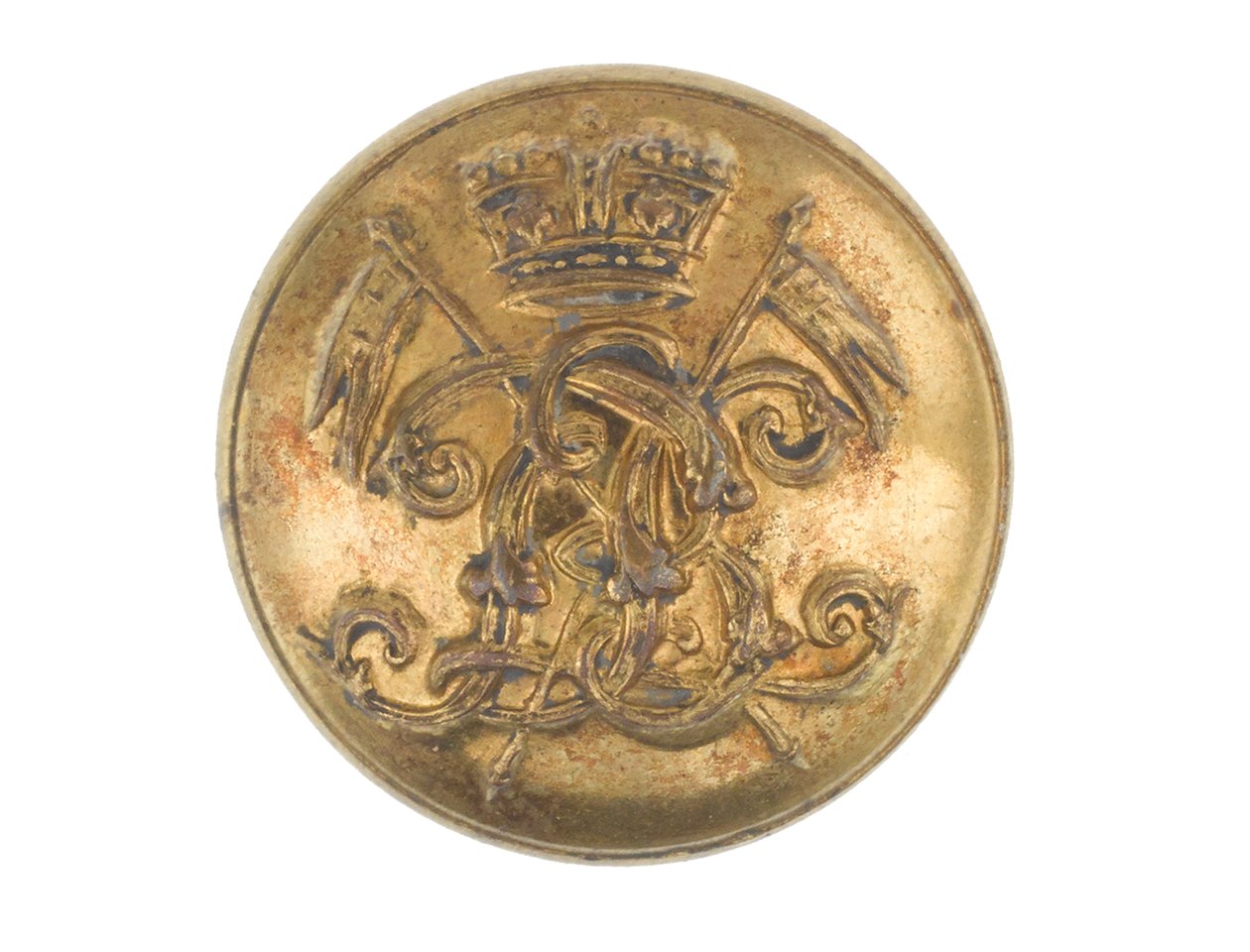 Button, 9. bengáli lándzsás ezred, 1901 előtt alkotó: English School