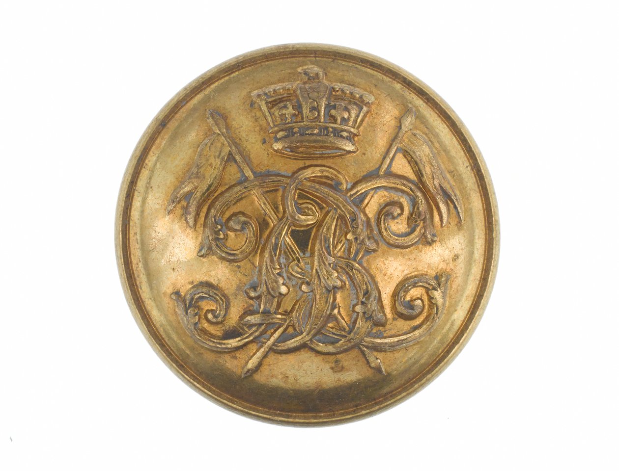 Button, 9. bengáli lándzsás ezred, 1901 előtt alkotó: English School