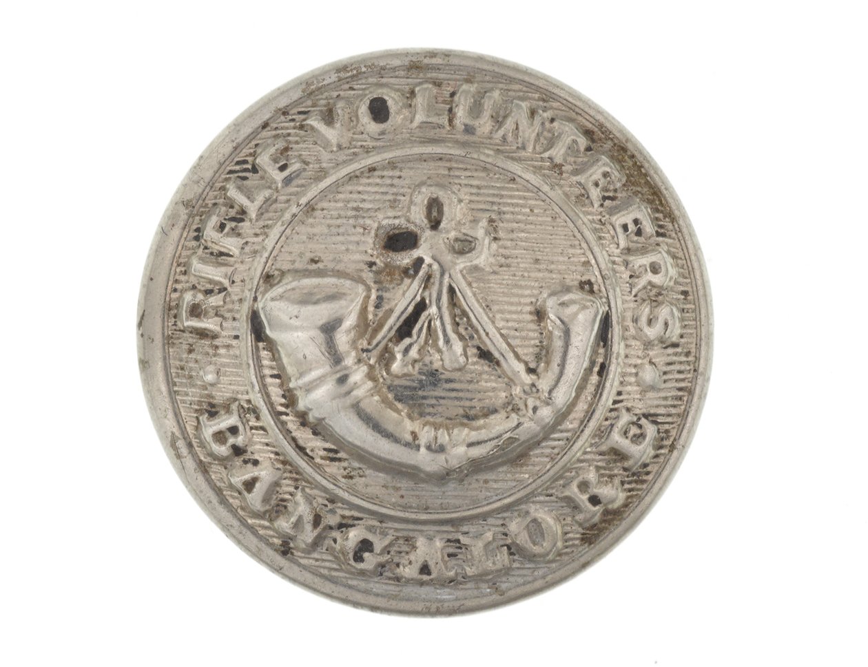 Button, Bangalore Puskás Önkéntesek, 1880-1920 alkotó: English School