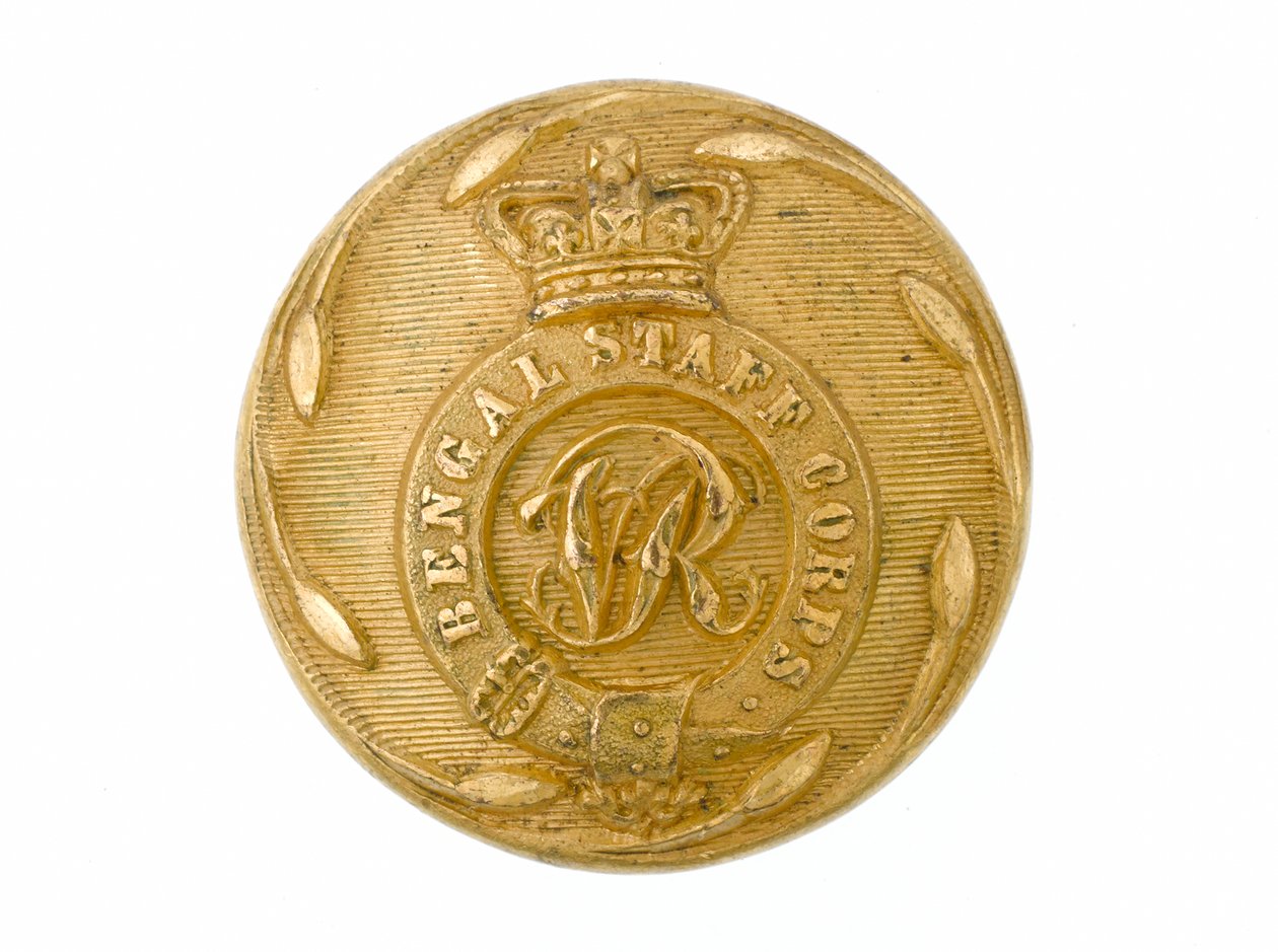 Button, bengáli hadtest, 1861-1876 alkotó: English School