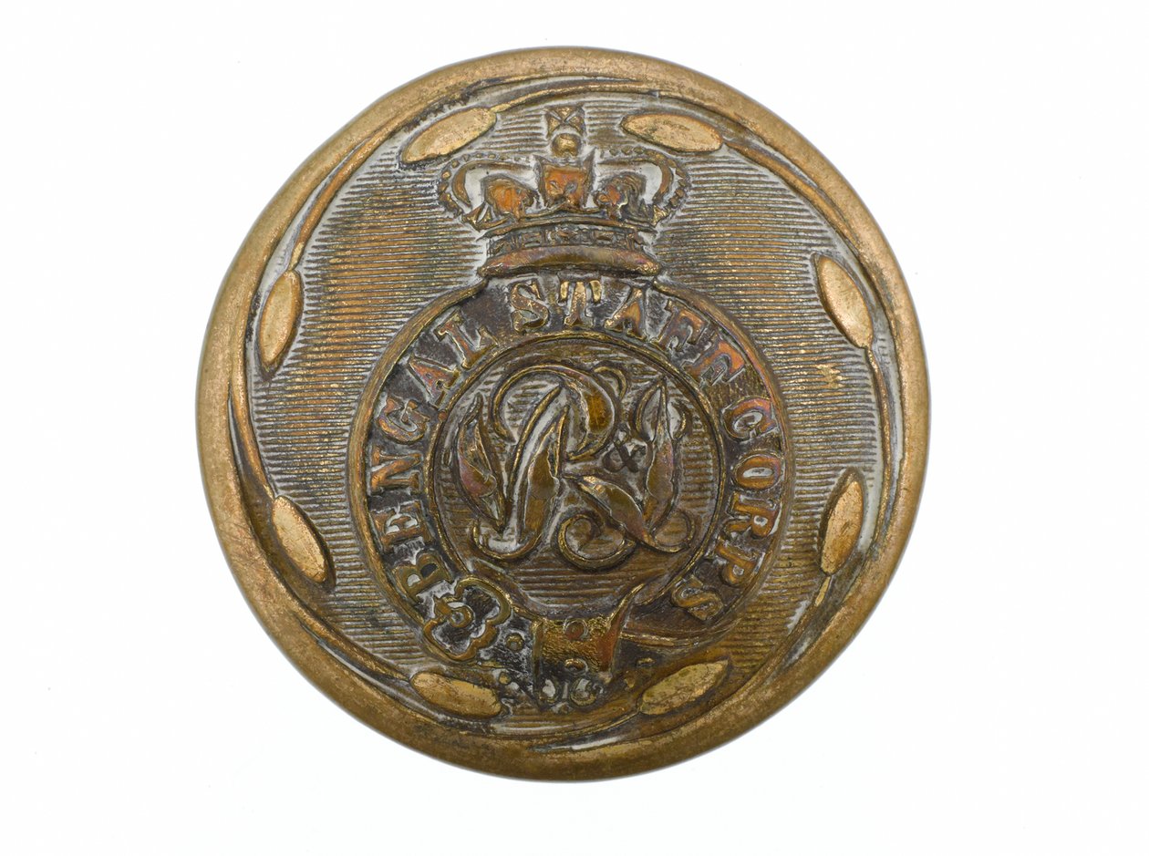 Button, bengáli hadtest, 1876-1891 alkotó: English School