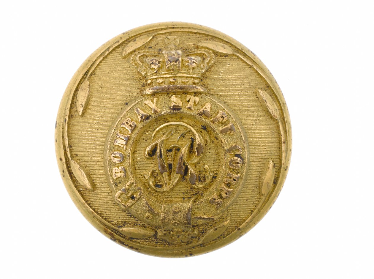 Button, Bombay Staff Corps, 1861-1876 alkotó: English School
