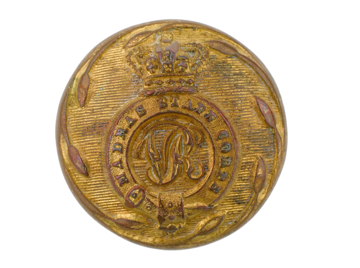 Button, Madras törzsi hadtest, 1861-1876 alkotó: English School