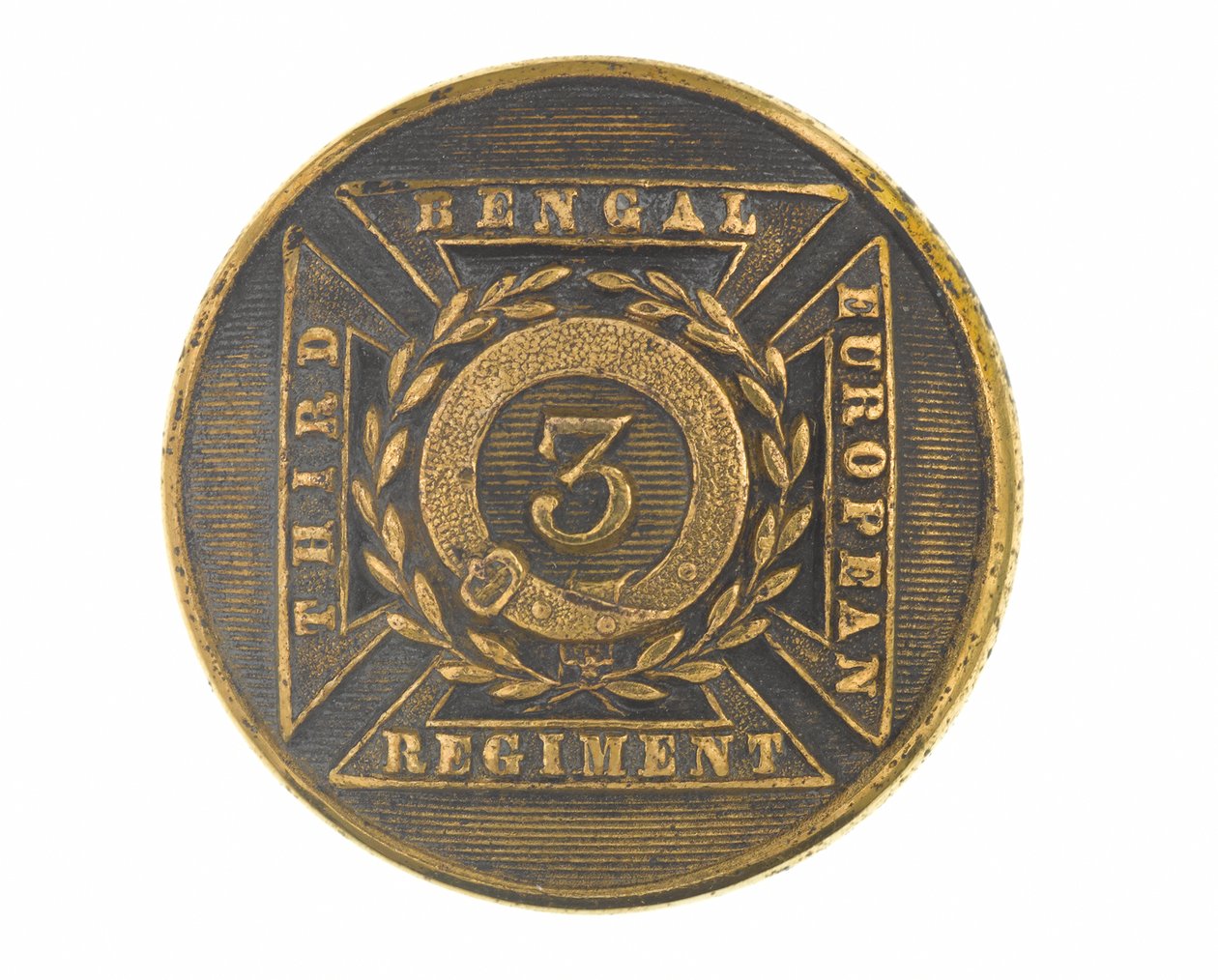 Button, tiszt, 3. bengáli európai ezred, 1854-1861 alkotó: English School