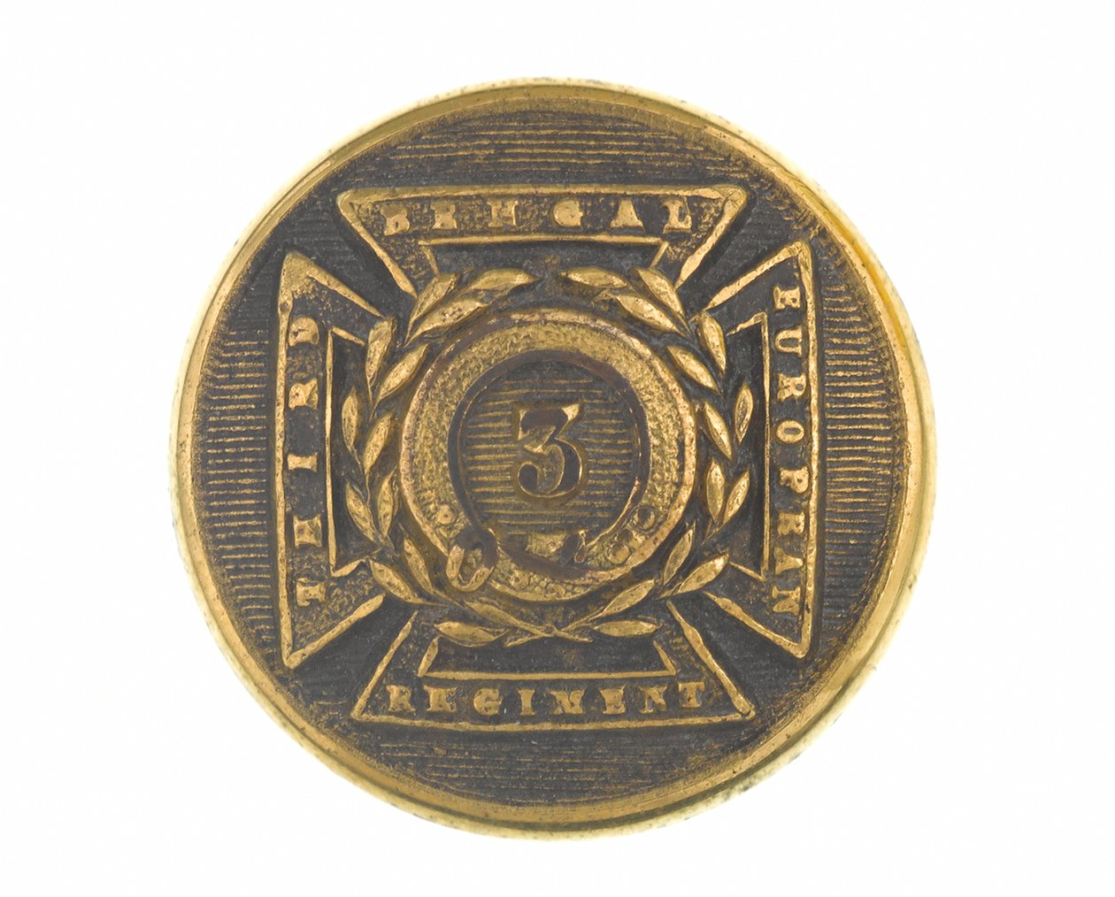 Button, tiszt, 3. bengáli európai ezred, 1854-1861 alkotó: English School