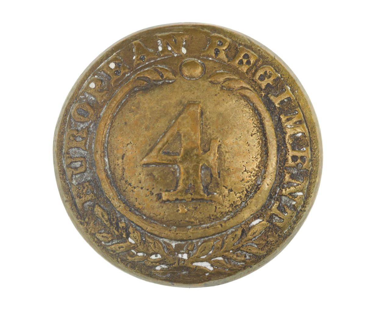 Button, egyéb rangok, 4. bengáli európai ezred, 1855-1861 alkotó: English School