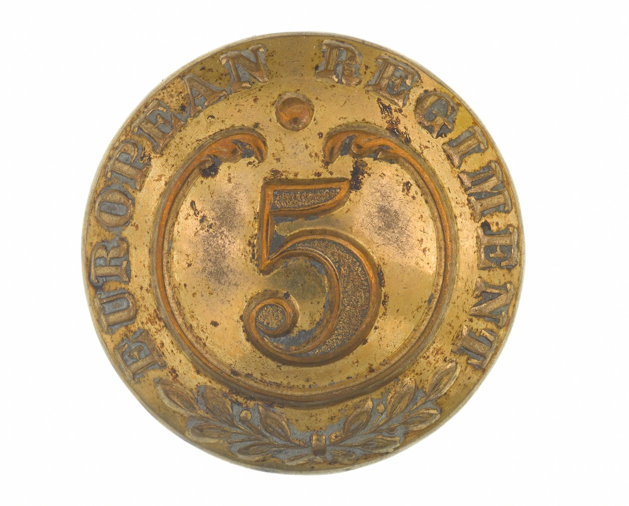 Button, egyéb rangok, 5. bengáli európai ezred, 1858-1860 alkotó: English School